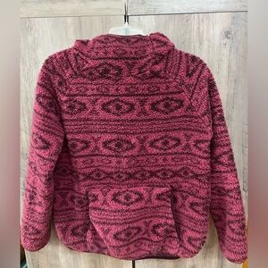 Avalanche Maroon Patterned  Hooded Pullover